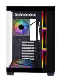 GAMEBOOSTER GB-G2852B 850W 80+ Bronze SeaView ARGB Type-C 3.1 ATX Mid Tower Siyah AKVARYUM Kasa